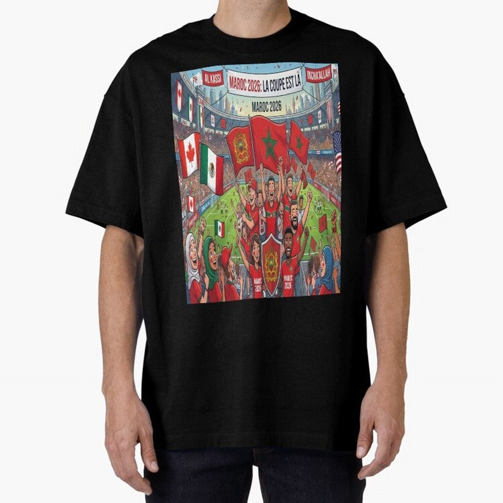 Morocco World Cup 2026 - Stadium Classic T-Shirt Live for the Drama of FIFA World Cup 2026 Filled with Messi, Argentina Energy, Fan Favorite Moments, National Team Passion, Big Match Drama and Soccer History; Perfect for Fans, Collectors, Family