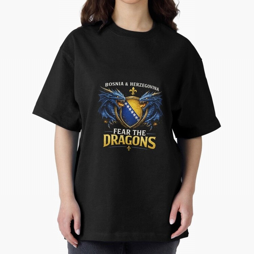 Fear the Dragons ¨C Bosnia Zmajevi Football Shirt | Bosnia & Herzegovina Fans Design Classic T-Shirt Make Every Match About FIFA World Cup 2026 Spirit, Featuring Germany, Neymar, Haaland and Cristiano Ronaldo, Goal Celebration Energy, Supporter
