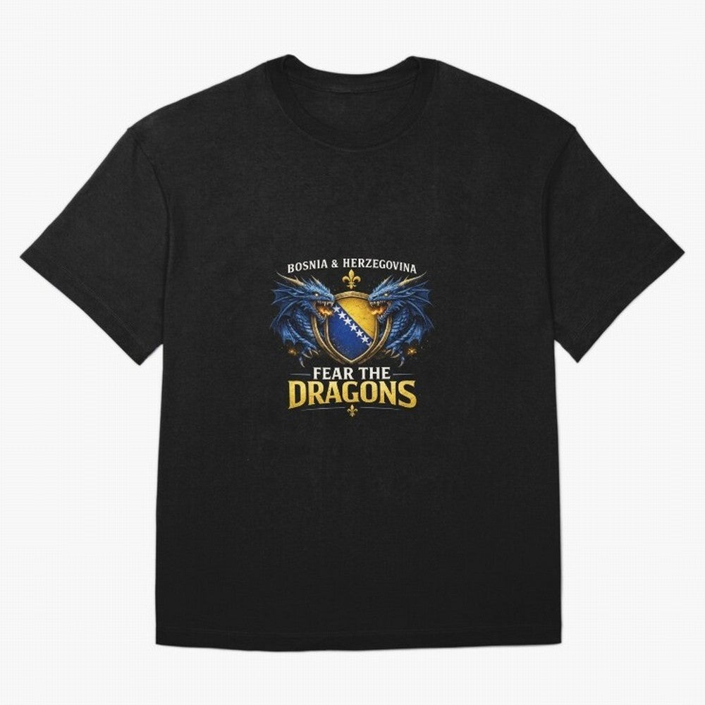 Fear the Dragons ¨C Bosnia Zmajevi Football Shirt | Bosnia & Herzegovina Fans Design Classic T-Shirt Make Every Match About FIFA World Cup 2026 Spirit, Featuring Germany, Neymar, Haaland and Cristiano Ronaldo, Goal Celebration Energy, Supporter