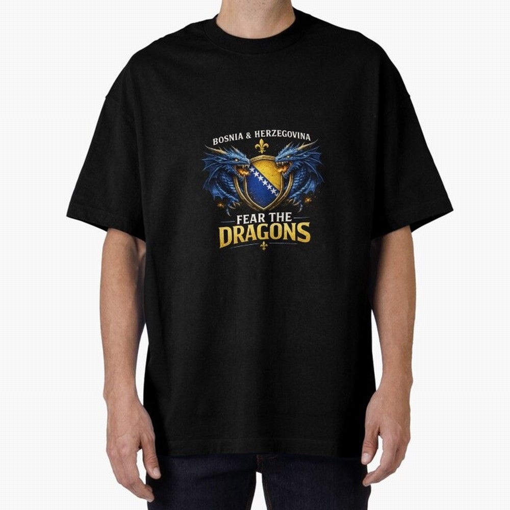 Fear the Dragons ¨C Bosnia Zmajevi Football Shirt | Bosnia & Herzegovina Fans Design Classic T-Shirt Make Every Match About FIFA World Cup 2026 Spirit, Featuring Germany, Neymar, Haaland and Cristiano Ronaldo, Goal Celebration Energy, Supporter
