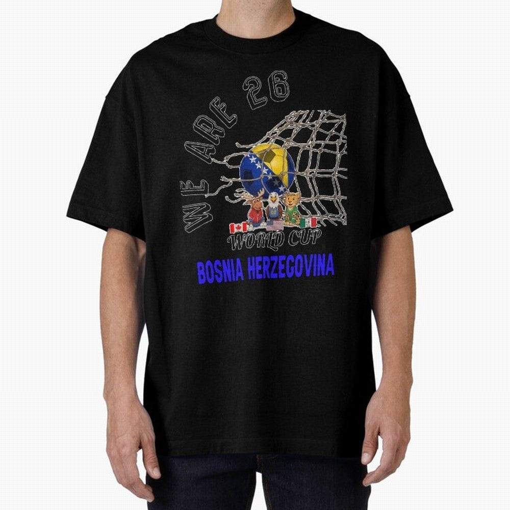 World cup 26 - Bosnia and Herzegovina Classic T-Shirt Feel International Energy from Match Day Hype around FIFA World Cup 2026 Group Stage, Messi, CR7 and Mbappe, Spain and Netherlands, Supporter Pride, Iconic Celebrations, Legendary Names and