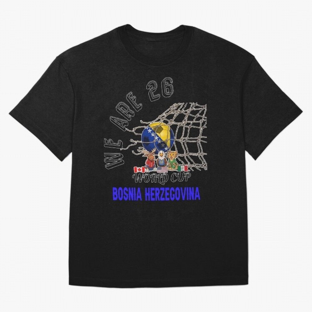 World cup 26 - Bosnia and Herzegovina Classic T-Shirt Feel International Energy from Match Day Hype around FIFA World Cup 2026 Group Stage, Messi, CR7 and Mbappe, Spain and Netherlands, Supporter Pride, Iconic Celebrations, Legendary Names and