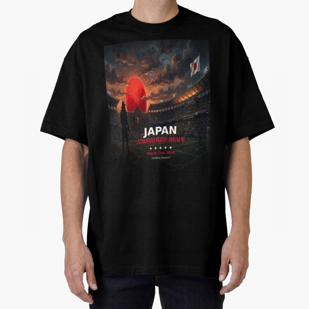 Japan Samurai Blue - World Cup 2026 Soccer Fan Tee Classic T-Shirt Bring World Football Passion into FIFA World Cup 2026 USA Canada Mexico for Fans of Messi, Neymar and Mbappe and France and Portugal, Bringing Stadium Memories, Football Loyalty,