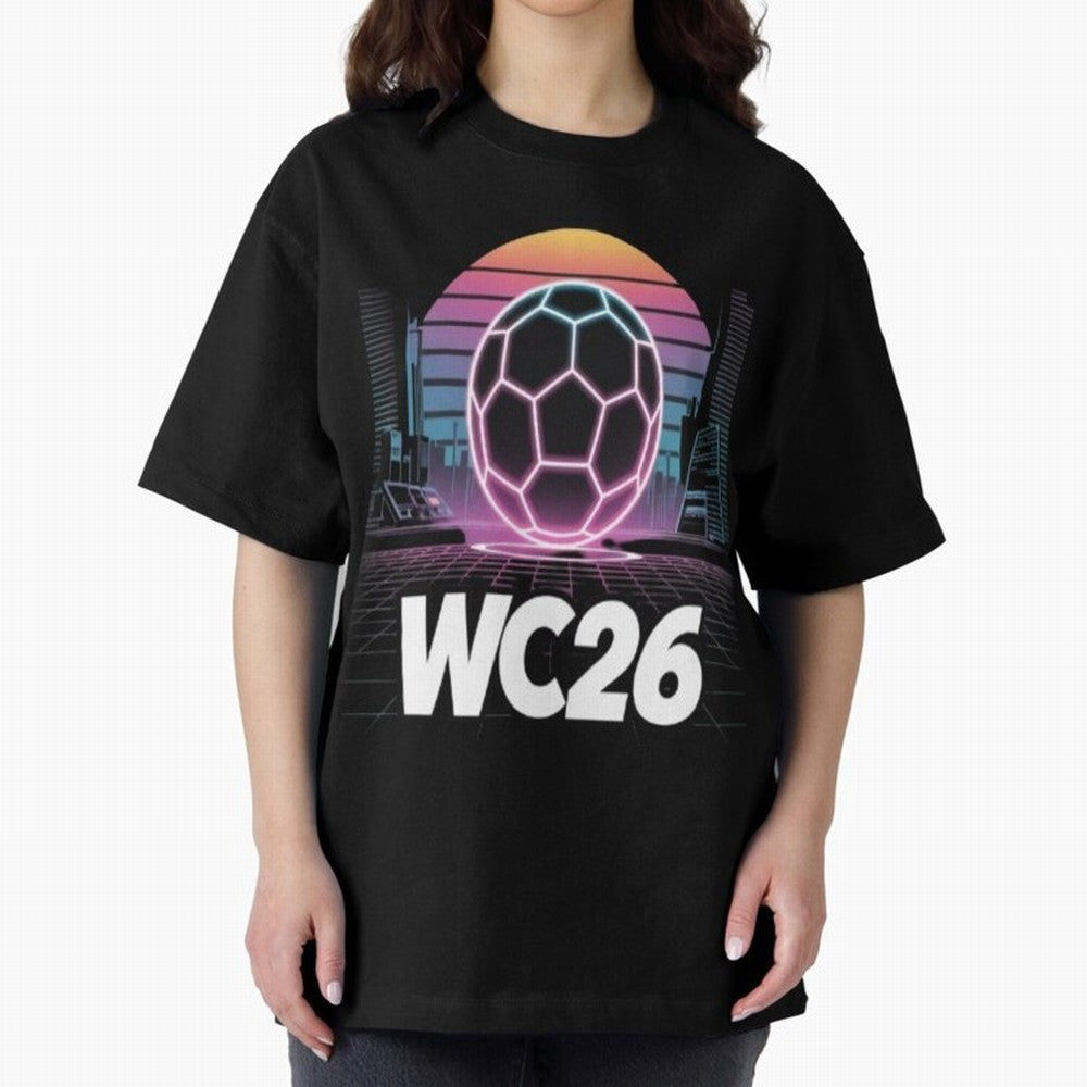 Retrofuturistic World Cup 2026 ¡ª Retro Sci-Fi Football Poster Classic T-Shirt Turn Every Weekend Toward the FIFA World Cup 2026 Journey through Neymar, Haaland and Cristiano Ronaldo Highlights, France and Portugal Pride, Football History, Final