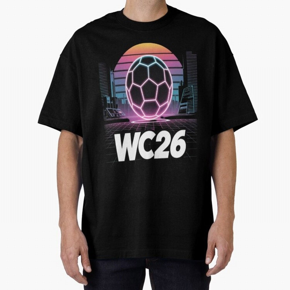Retrofuturistic World Cup 2026 ¡ª Retro Sci-Fi Football Poster Classic T-Shirt Turn Every Weekend Toward the FIFA World Cup 2026 Journey through Neymar, Haaland and Cristiano Ronaldo Highlights, France and Portugal Pride, Football History, Final