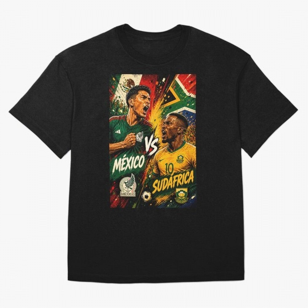 Mexico vs South Africa ¨C Group A FIFA World Cup 2026 | Retro Comic Football Jersey Classic T-Shirt Represent Fans Who Live for Match Day Hype around FIFA World Cup 2026, Haaland, Portugal, Stadium Memories, Football Loyalty, International Chants