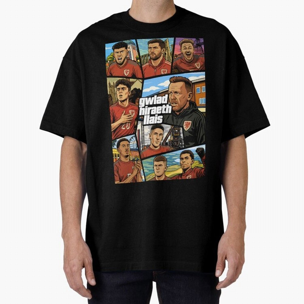 GTA Cymru Classic T-Shirt Carry the Dream of FIFA World Cup 2026 Group Stage Spirit, with Germany, Neymar, Championship Spirit, Famous Goals, Roaring Crowds and International Football Unity; Ideal for Football Dads, Football Moms, Friends,