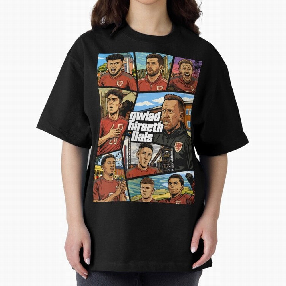 GTA Cymru Classic T-Shirt Carry the Dream of FIFA World Cup 2026 Group Stage Spirit, with Germany, Neymar, Championship Spirit, Famous Goals, Roaring Crowds and International Football Unity; Ideal for Football Dads, Football Moms, Friends,