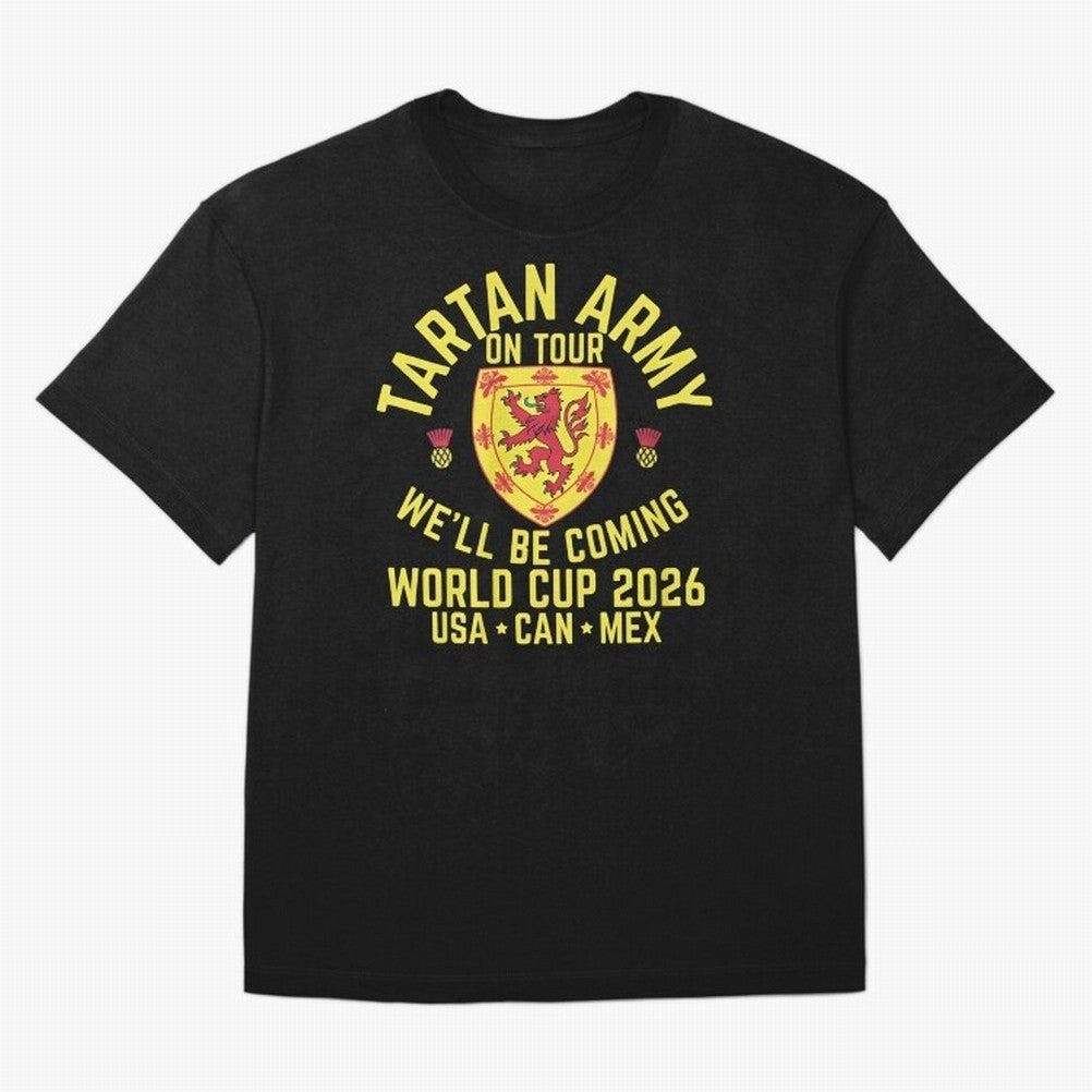 Tartan Army World Cup 2026 Scotland Tour Classic T-Shirt Celebrate Fan Culture around FIFA World Cup 2026 Group Stage for Fans of Cristiano Ronaldo and Argentina and Brazil, Bringing Soccer Culture, Superstar Moments, National Team Dreams and