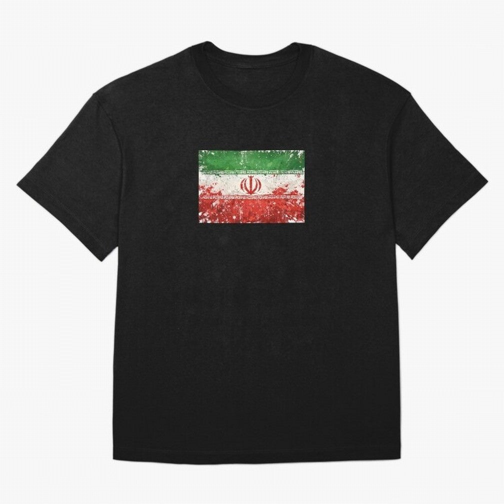Iran Football World Cup Flag | Grunge Iranian Soccer Art Classic T-Shirt Capture FIFA World Cup 2026 USA Canada Mexico Spirit, Centered on England, France and Netherlands, Messi, CR7 and Mbappe, Football History, Final Match Energy, Crowd Noise and