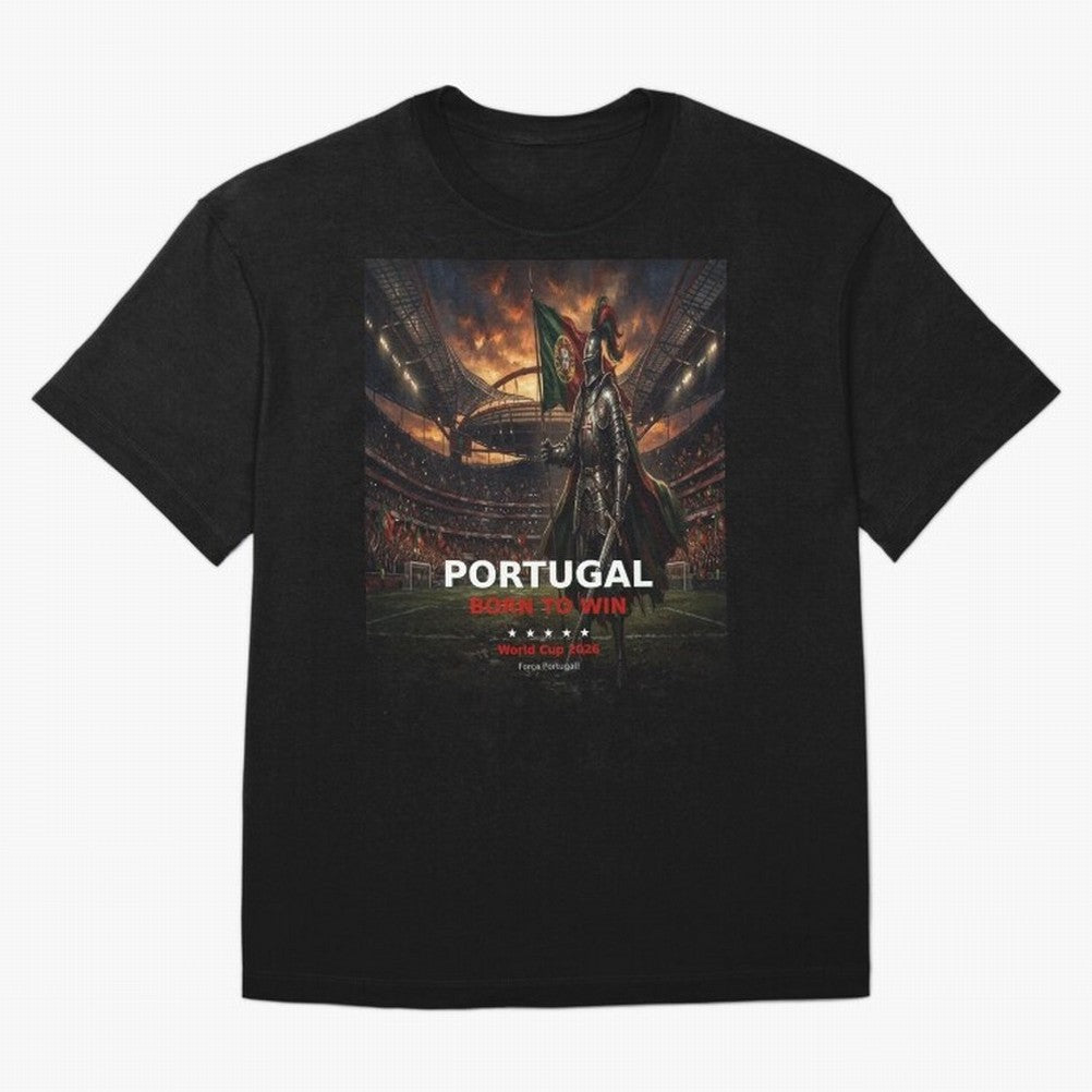 Portugal Born to Win - World Cup 2026 Soccer Fan Tee Classic T-Shirt Show Up for the Glory of FIFA World Cup 2026 Spirit, with Argentina, France and Brazil, CR7 and Messi, Football Passion, Legendary Performances, Festival Vibes and Supporter