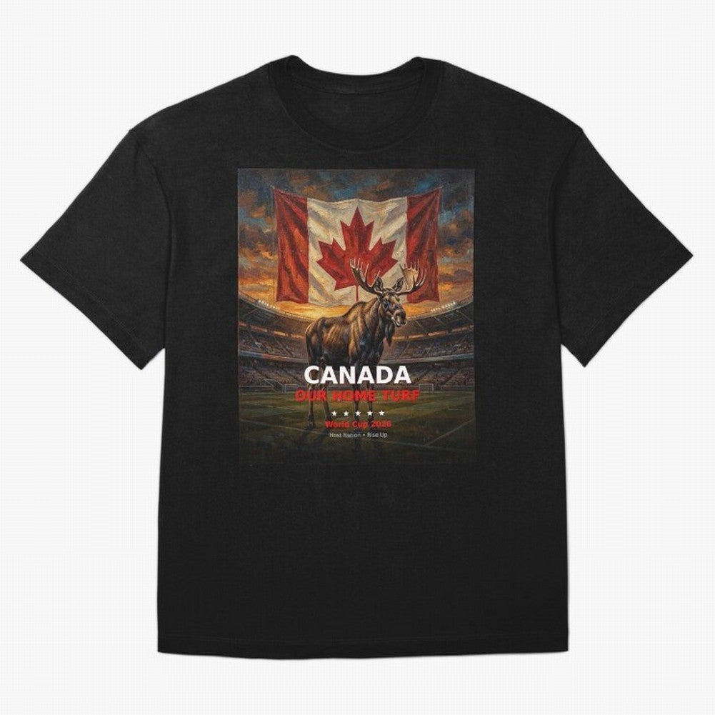 Canada Our Home Turf - World Cup 2026 Soccer Fan Tee Classic T-Shirt Spotlight Match Day Hype around FIFA World Cup 2026 Group Stage, Haaland and Mbappe, Spain, Stadium Memories, Football Loyalty, International Chants and Championship Tradition;