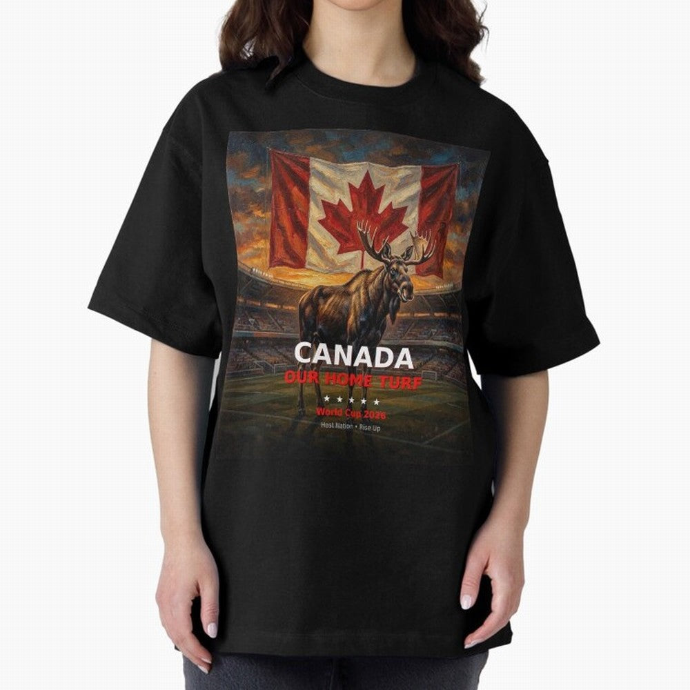 Canada Our Home Turf - World Cup 2026 Soccer Fan Tee Classic T-Shirt Spotlight Match Day Hype around FIFA World Cup 2026 Group Stage, Haaland and Mbappe, Spain, Stadium Memories, Football Loyalty, International Chants and Championship Tradition;