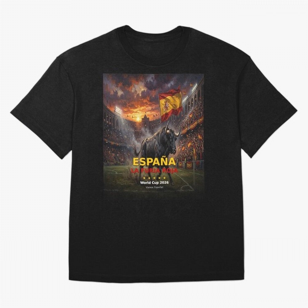 Espa?a La Furia Roja - World Cup 2026 Soccer Fan Tee Classic T-Shirt Celebrate the Stars of Global Football Passion for FIFA World Cup 2026, Made for Neymar, Haaland and Cristiano Ronaldo, France, Worldwide Fan Energy, Dramatic Goals, Stadium