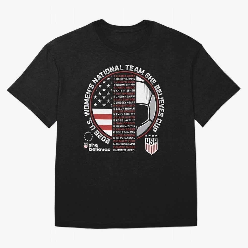 She Believes Cup Champions U.S. Women¡¯s National Soccer Team 2026 Classic T-Shirt Follow Every Goal of Match Day Hype around FIFA World Cup 2026 USA Canada Mexico, Mbappe, Portugal, Match Day Excitement, Supporter Culture, Golden Goals and Global