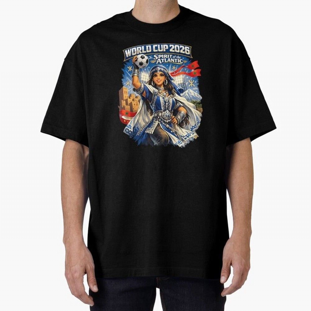Moroccan Women World Cup 2026 Atlantic Spirit Classic T-Shirt Show Support during the FIFA World Cup 2026 Journey through Haaland Highlights, Argentina and Brazil Pride, Vintage Soccer Flavor, Modern Football Stars, National Flags and Final Night