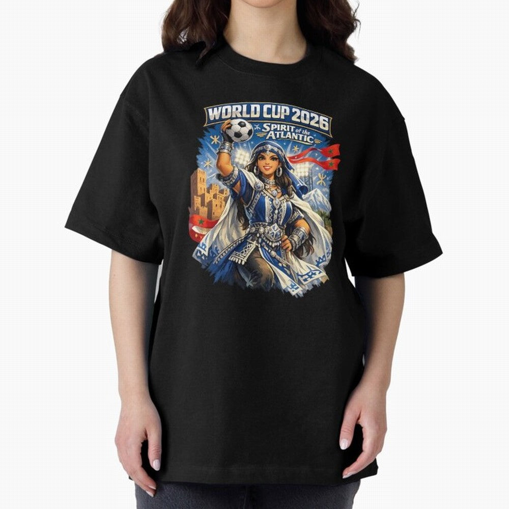 Moroccan Women World Cup 2026 Atlantic Spirit Classic T-Shirt Show Support during the FIFA World Cup 2026 Journey through Haaland Highlights, Argentina and Brazil Pride, Vintage Soccer Flavor, Modern Football Stars, National Flags and Final Night