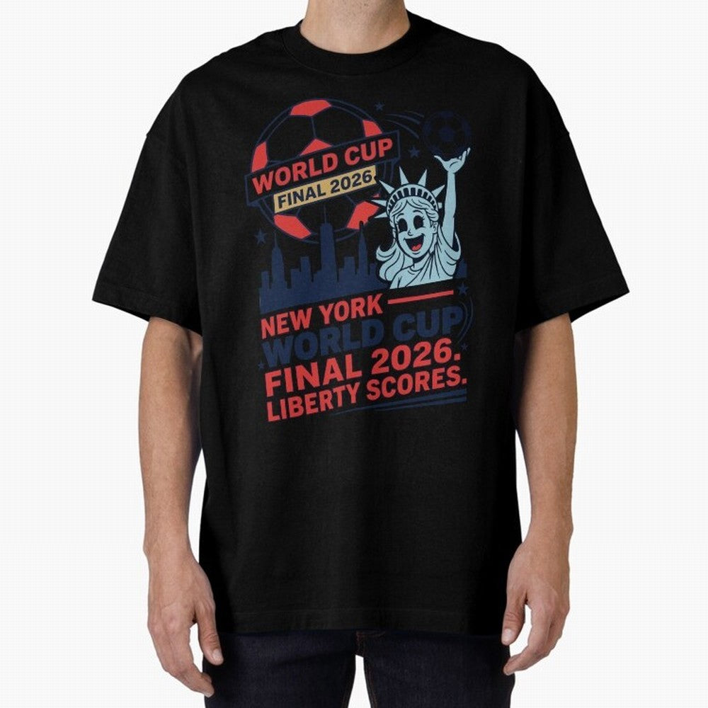 New York World Cup Final 2026 ¡ª Liberty Scores V1 Classic T-Shirt Celebrate the Road through Match Day Hype around FIFA World Cup 2026 USA Canada Mexico, Cristiano Ronaldo, Germany, Tournament Hype, Historic Matchups, Family Viewing Parties and