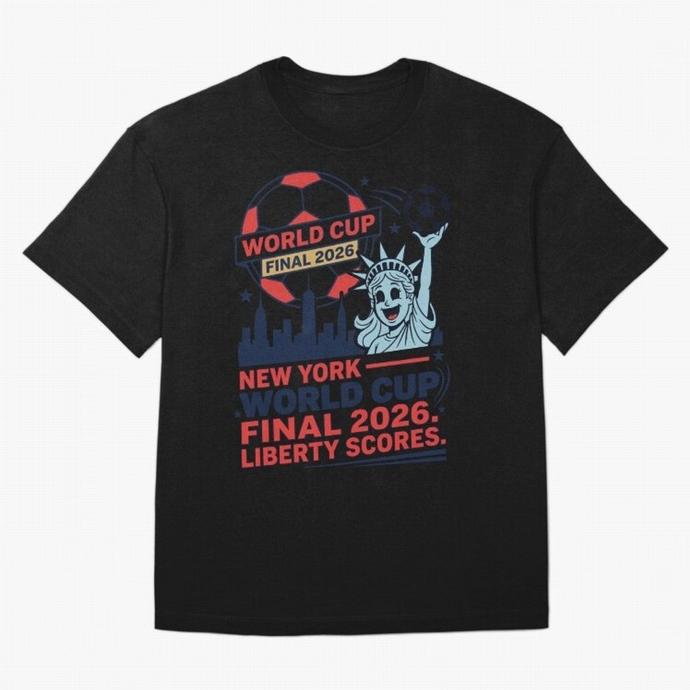 New York World Cup Final 2026 ¡ª Liberty Scores V1 Classic T-Shirt Celebrate the Road through Match Day Hype around FIFA World Cup 2026 USA Canada Mexico, Cristiano Ronaldo, Germany, Tournament Hype, Historic Matchups, Family Viewing Parties and