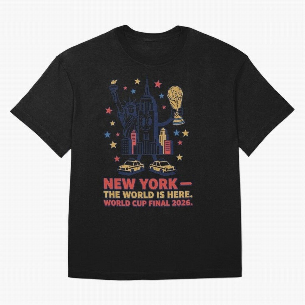 New York World Cup Final ¡ª Liberty Scores V2 Classic T-Shirt Showcase Match Day Hype around FIFA World Cup 2026, Cristiano Ronaldo, Haaland and CR7, Portugal, Supporter Pride, Iconic Celebrations, Legendary Names and Global Match Day Energy; Great