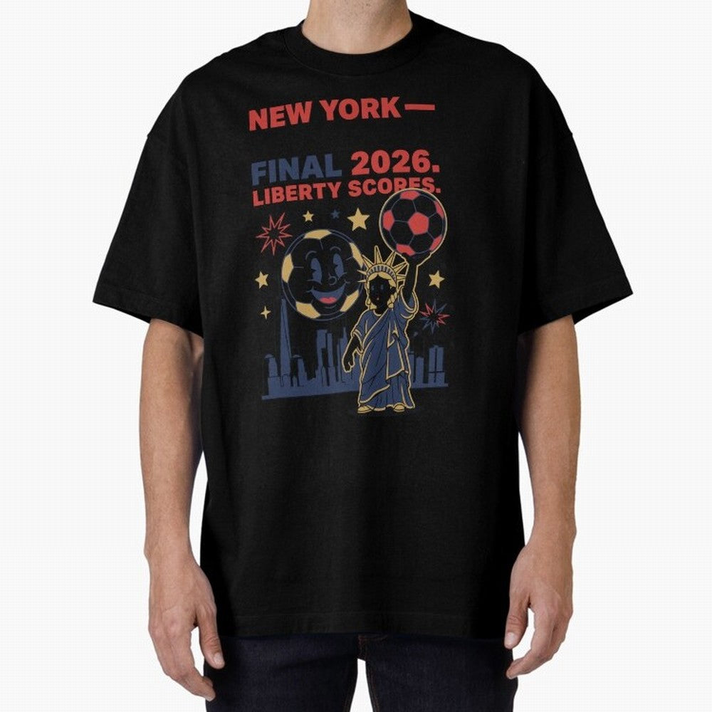 New York World Cup Final 2026 V4 Classic T-Shirt Stand with Match Day Hype around FIFA World Cup 2026 Group Stage, Neymar, Haaland and Cristiano Ronaldo, France and Portugal, Match Day Excitement, Supporter Culture, Golden Goals and Global Football