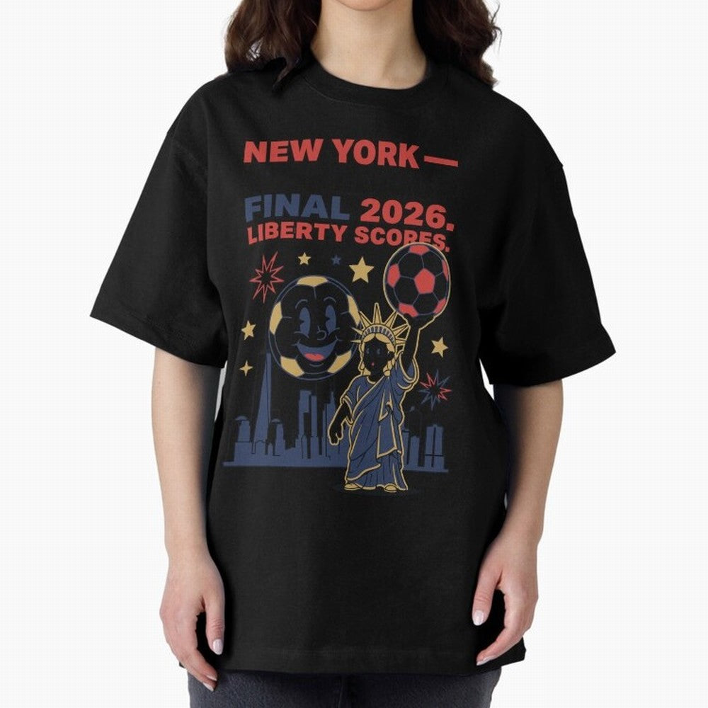 New York World Cup Final 2026 V4 Classic T-Shirt Stand with Match Day Hype around FIFA World Cup 2026 Group Stage, Neymar, Haaland and Cristiano Ronaldo, France and Portugal, Match Day Excitement, Supporter Culture, Golden Goals and Global Football