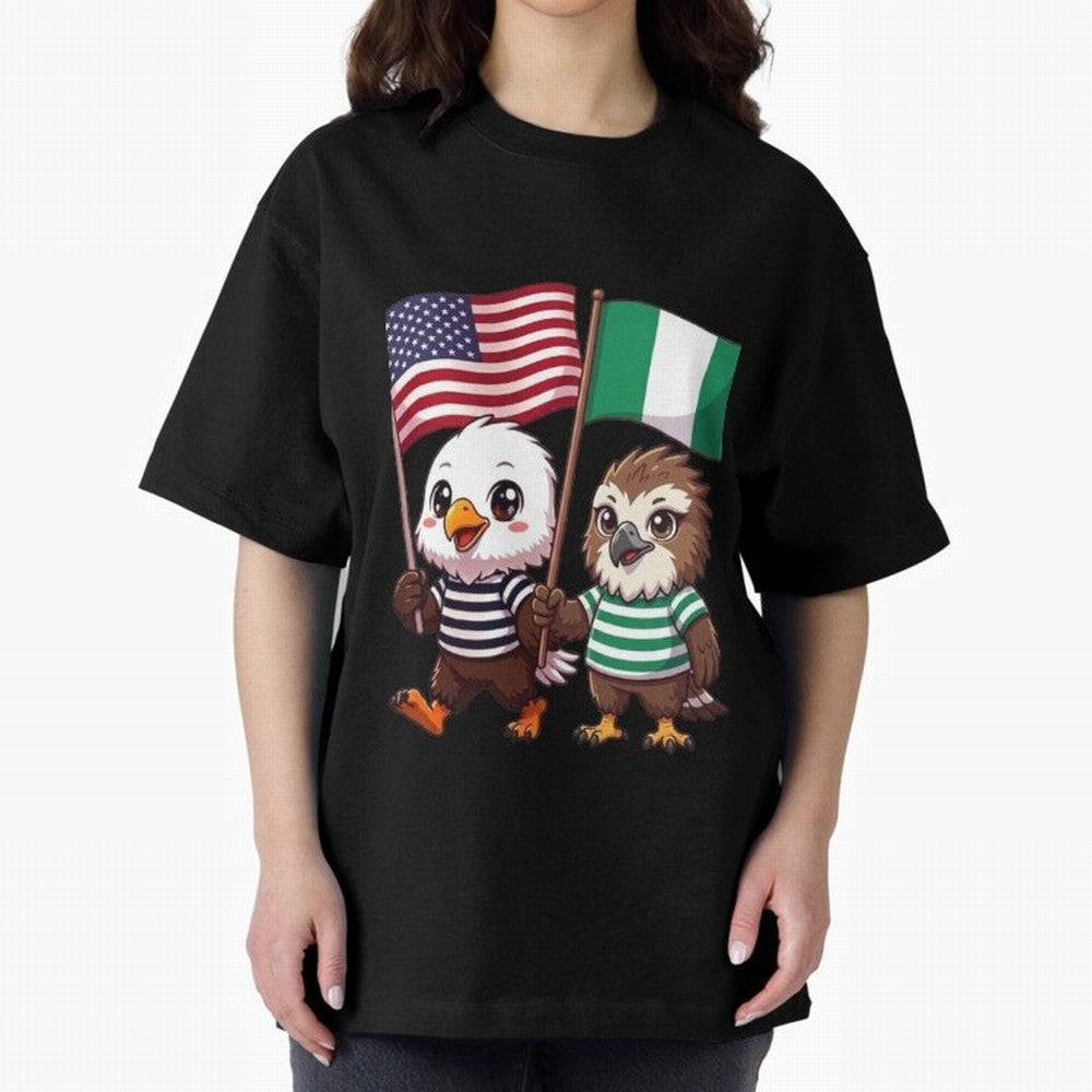 the American eagle and its friend the Nigerian eagle Classic T-Shirt Make Your Look Match Match Day Hype around FIFA World Cup 2026 Group Stage, Cristiano Ronaldo, Brazil, Portugal and Argentina, Soccer Culture, Superstar Moments, National Team