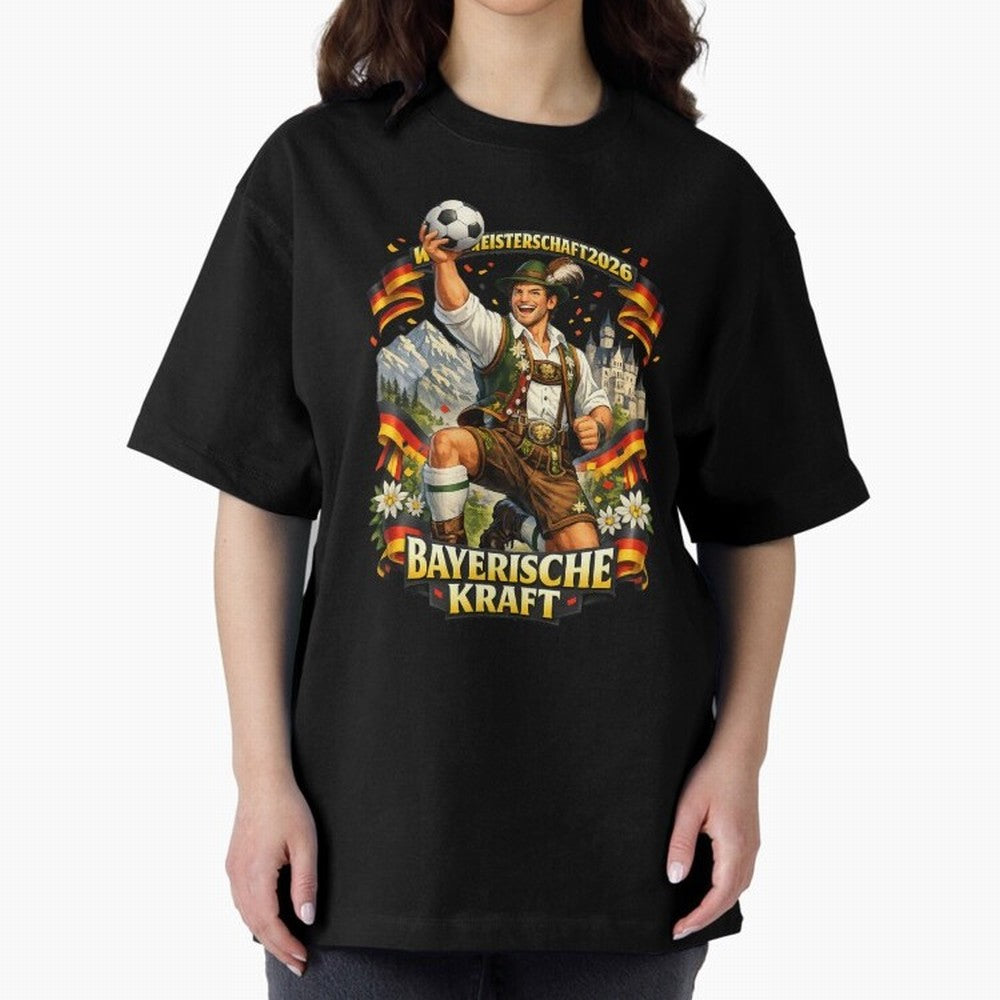 Bayerische Kraft World Cup 2026 Germany Fan Classic T-Shirt Bring Trophy Dreams to FIFA World Cup 2026 USA Canada Mexico Spirit, Made for England, France and Netherlands, Neymar, Haaland and Cristiano Ronaldo, Vintage Soccer Flavor, Modern Football