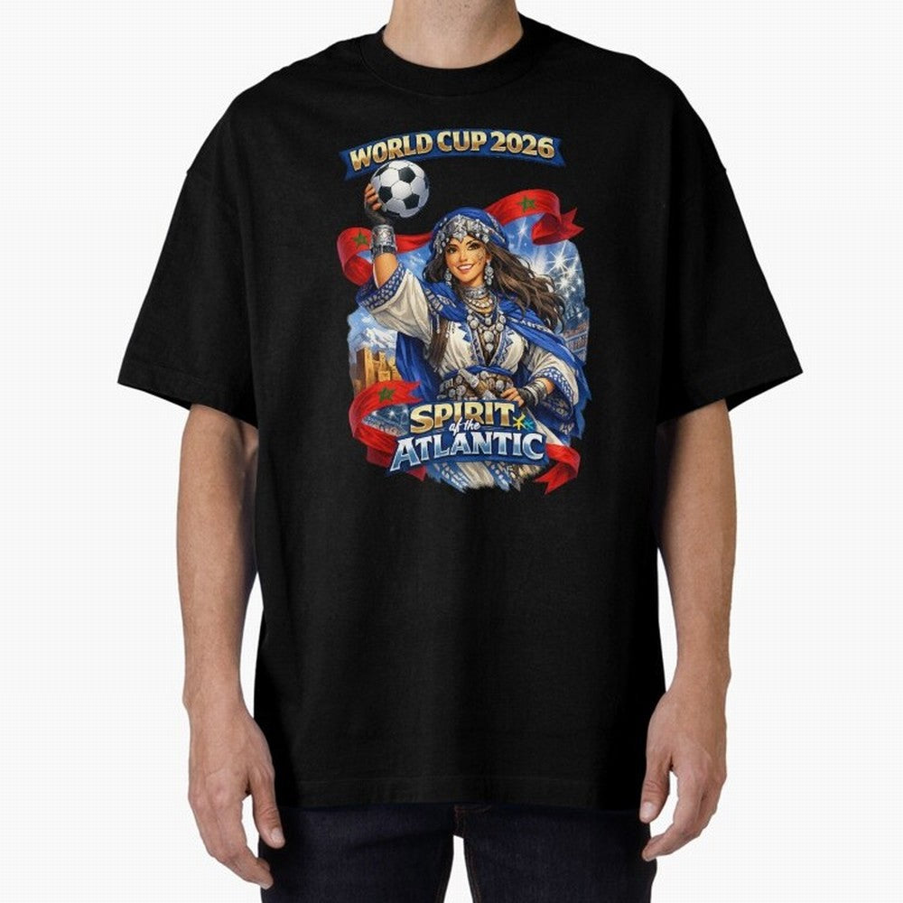 Moroccan World Cup 2026 Spirit Classic T-Shirt Turn Football Passion into FIFA World Cup 2026 Celebrating Messi and Cristiano Ronaldo, Spain Energy, Global Supporter Spirit, Legendary Goals, National Colors and Tournament Celebration; Great for