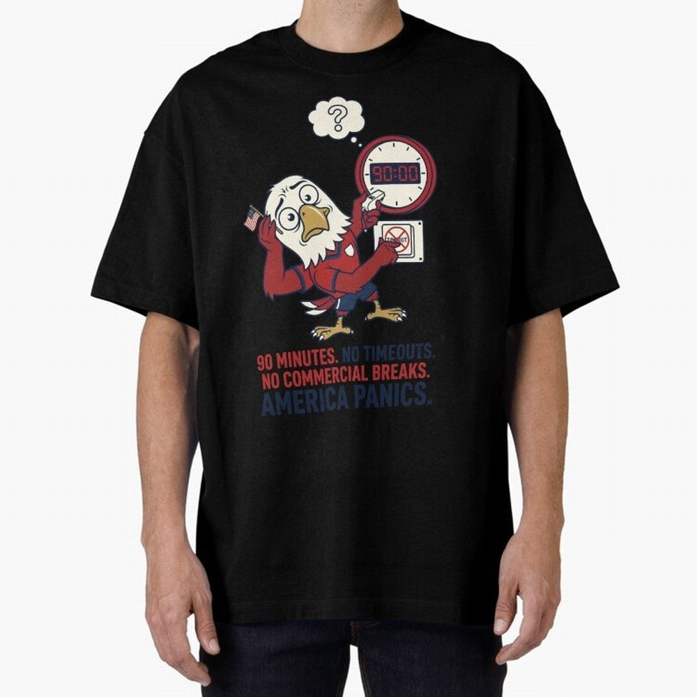 America Panics ¡ª No Timeouts No Commercials V1 Classic T-Shirt Feel the Roar of the FIFA World Cup 2026 Group Stage Journey through CR7 and Messi Highlights, Netherlands Pride, Championship Spirit, Famous Goals, Roaring Crowds and International
