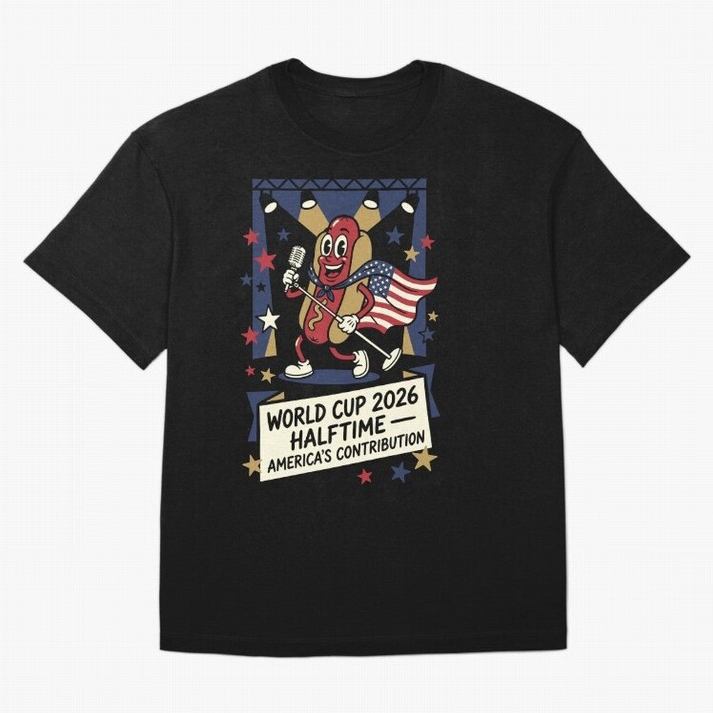 World Cup 2026 Halftime ¡ª America's Contribution V1 Classic T-Shirt Bring Match Day Fire to Match Day Hype around FIFA World Cup 2026, Neymar, Argentina and Brazil, Classic Soccer Heritage, Championship Pressure, Fan Loyalty and International