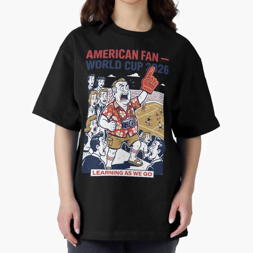 American Fan ¡ª World Cup 2026 ¡ª Learning as We Go V1 Classic T-Shirt Represent Fans Who Live for the FIFA World Cup 2026 Group Stage Journey through Messi and Cristiano Ronaldo Highlights, Germany Pride, Global Supporter Spirit, Legendary Goals,
