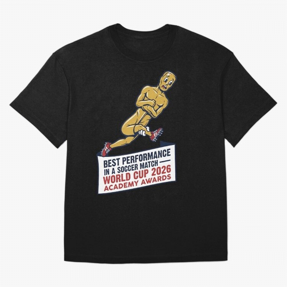 Academy Awards Best Performance Soccer V1 Classic T-Shirt Elevate FIFA World Cup 2026 Group Stage Spirit, Made for England, Mbappe and Neymar, Football Passion, Legendary Performances, Festival Vibes and Supporter Community; Ideal for Passionate
