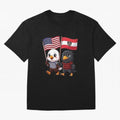 The American eagle and its friend, the Austrian eagle Classic T-Shirt Elevate Global Football Passion for FIFA World Cup 2026 Group Stage, Made for Mbappe and Neymar, Portugal, Spain and Germany, Sports Nostalgia, International Competition, Famous