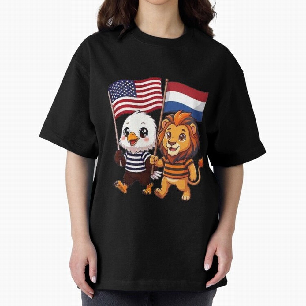 The American eagle and its friend the Dutch lion Classic T-Shirt Celebrate Every Goal in FIFA World Cup 2026 for Fans of Neymar, Haaland and Cristiano Ronaldo and Argentina and Brazil, Bringing Champion Mindset, Group Stage Buzz, Knockout Tension
