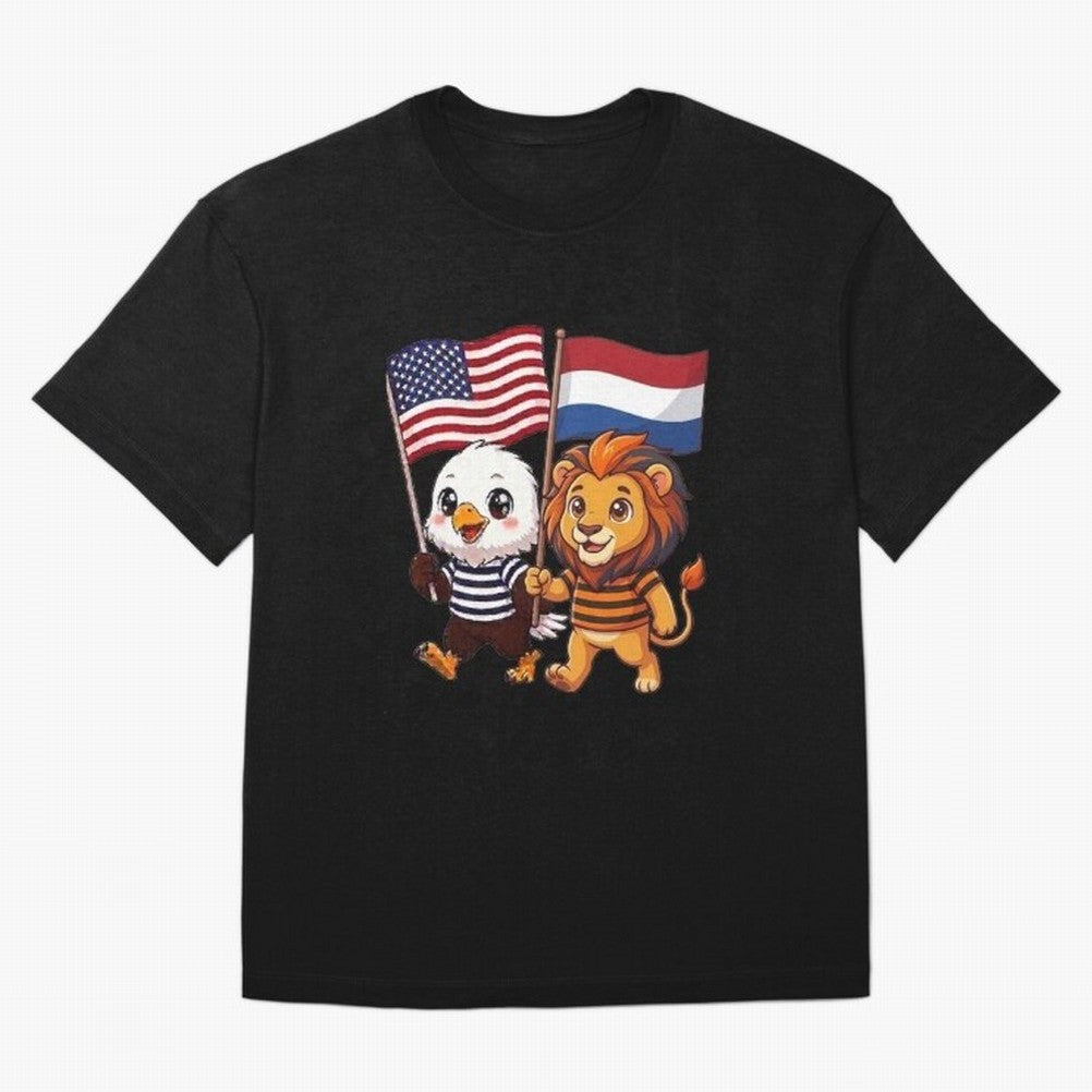 The American eagle and its friend the Dutch lion Classic T-Shirt Celebrate Every Goal in FIFA World Cup 2026 for Fans of Neymar, Haaland and Cristiano Ronaldo and Argentina and Brazil, Bringing Champion Mindset, Group Stage Buzz, Knockout Tension