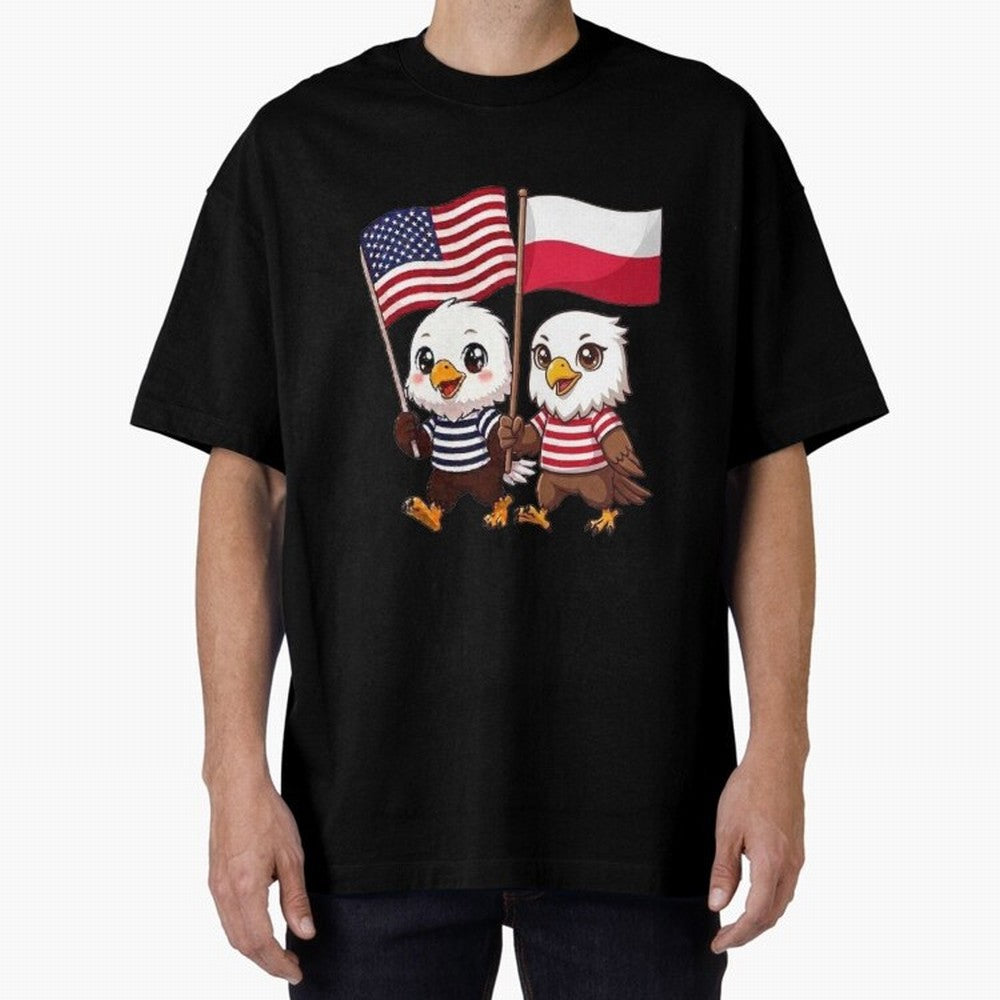 The American eagle and its friend, the Polish eagle Classic T-Shirt Live for the Drama of FIFA World Cup 2026 Centered on Haaland, Brazil, Portugal and Argentina Energy, Vintage Soccer Flavor, Modern Football Stars, National Flags and Final Night