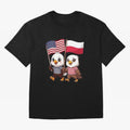 The American eagle and its friend, the Polish eagle Classic T-Shirt Live for the Drama of FIFA World Cup 2026 Centered on Haaland, Brazil, Portugal and Argentina Energy, Vintage Soccer Flavor, Modern Football Stars, National Flags and Final Night