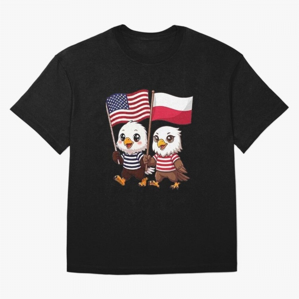 The American eagle and its friend, the Polish eagle Classic T-Shirt Live for the Drama of FIFA World Cup 2026 Centered on Haaland, Brazil, Portugal and Argentina Energy, Vintage Soccer Flavor, Modern Football Stars, National Flags and Final Night