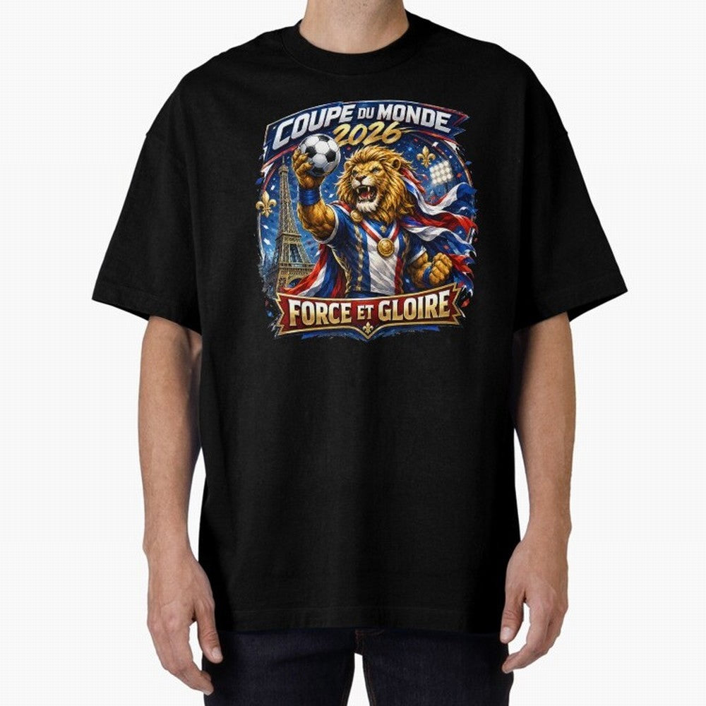 France Lion World Cup 2026 Classic T-Shirt Showcase FIFA World Cup 2026 USA Canada Mexico Spirit, Centered on Portugal, Spain and Germany, CR7 and Messi, Worldwide Fan Energy, Dramatic Goals, Stadium Lights and Championship Celebrations; Ideal for