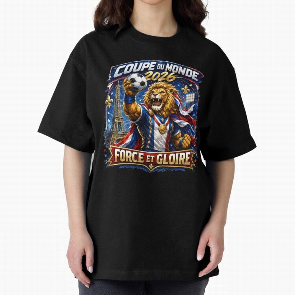 France Lion World Cup 2026 Classic T-Shirt Showcase FIFA World Cup 2026 USA Canada Mexico Spirit, Centered on Portugal, Spain and Germany, CR7 and Messi, Worldwide Fan Energy, Dramatic Goals, Stadium Lights and Championship Celebrations; Ideal for