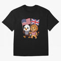 The American eagle and its brothers, the British lion Classic T-Shirt Celebrate Fan Culture around Match Day Hype around FIFA World Cup 2026, CR7 and Messi, Argentina and Brazil, Stadium Memories, Football Loyalty, International Chants and
