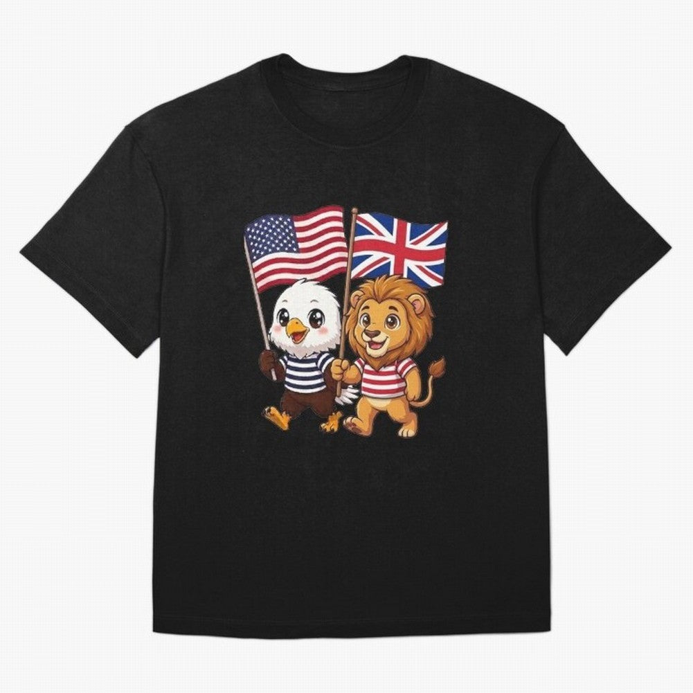 The American eagle and its brothers, the British lion Classic T-Shirt Celebrate Fan Culture around Match Day Hype around FIFA World Cup 2026, CR7 and Messi, Argentina and Brazil, Stadium Memories, Football Loyalty, International Chants and