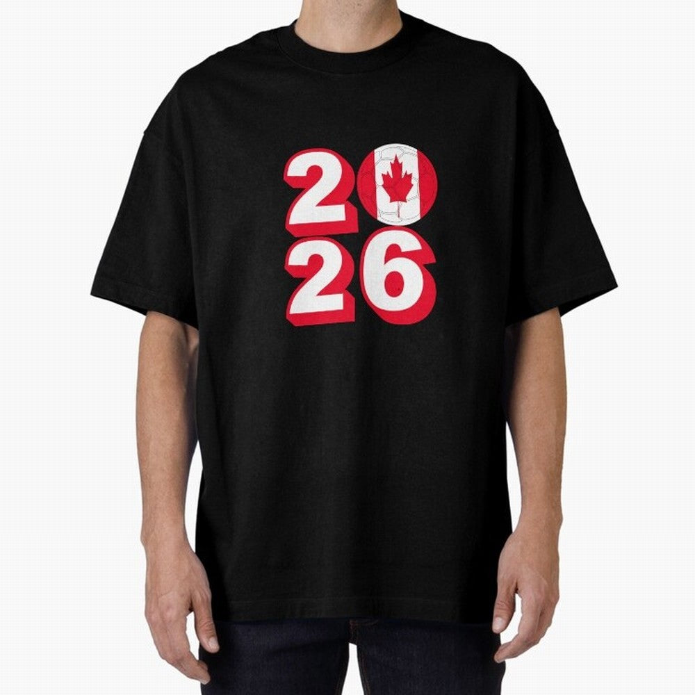 Canada 2026 Soccer Ball Graphic Design Classic T-Shirt Show Passion for the Stars of Global Football Passion for FIFA World Cup 2026 USA Canada Mexico, Celebrating Mbappe and Neymar, England, France and Netherlands, Football Passion, Legendary