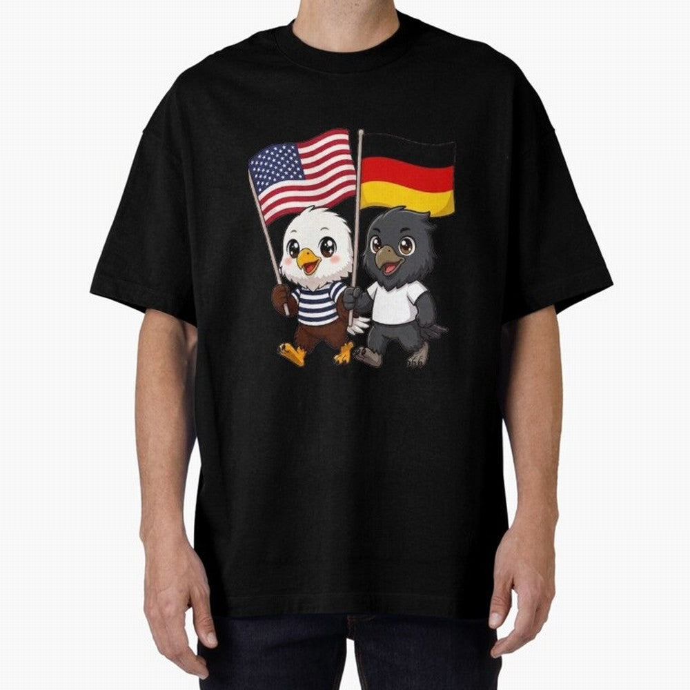 The American eagle and its friend the German eagle Classic T-Shirt Remember the FIFA World Cup 2026 USA Canada Mexico Journey through Messi, Neymar and Mbappe Highlights, Argentina, France and Brazil Pride, Supporter Pride, Iconic Celebrations,