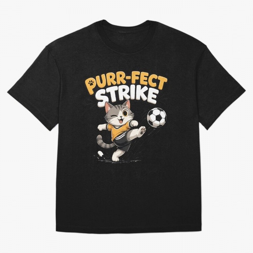 Copy of Purr-fect Strike Classic T-Shirt Feel the Roar of FIFA World Cup 2026 Group Stage for Fans of Cristiano Ronaldo and Brazil, Bringing Game Day Rituals, Football Legends, Country Pride and the Road to the Final; Created for Match Day Parties,