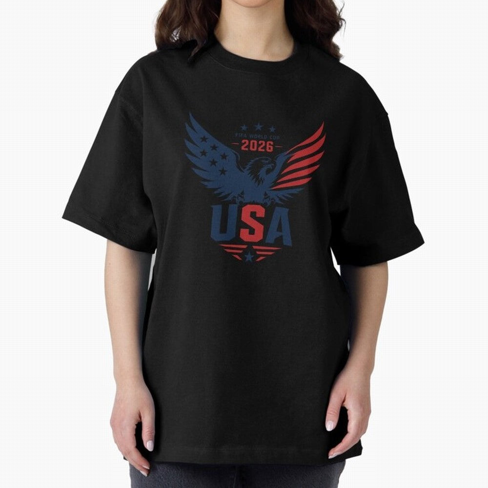 FIFA World Cup 2026 USA Eagle ¨C Patriotic Soccer Art Classic T-Shirt Experience Global Football Passion for FIFA World Cup 2026 Group Stage, Built around Haaland and Mbappe, Portugal, Championship Spirit, Famous Goals, Roaring Crowds and