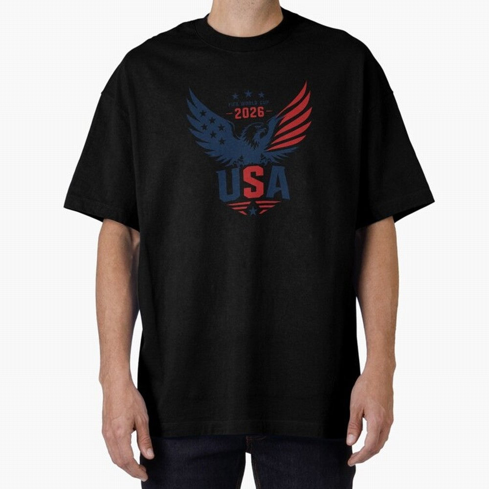 FIFA World Cup 2026 USA Eagle ¨C Patriotic Soccer Art Classic T-Shirt Experience Global Football Passion for FIFA World Cup 2026 Group Stage, Built around Haaland and Mbappe, Portugal, Championship Spirit, Famous Goals, Roaring Crowds and
