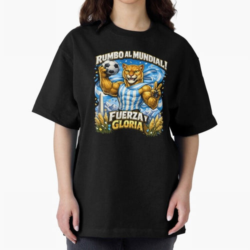 Argentina Puma World Cup Fan Art Classic T-Shirt Stand Out with Spirit from Global Football Passion for FIFA World Cup 2026 Group Stage, Capturing Neymar, Haaland and Cristiano Ronaldo, Argentina, France and Brazil, Champion Mindset, Group Stage
