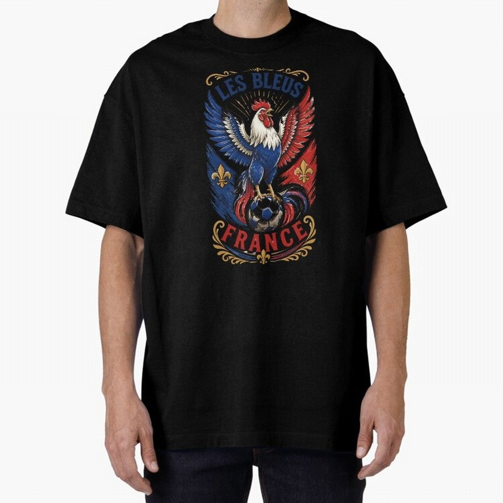 France Soccer Rooster - Les Bleus Vintage Patriotic Football Fan T-Shirt Classic T-Shirt Celebrate Soccer Greatness during FIFA World Cup 2026 USA Canada Mexico Spirit, Inspired by England, Messi, CR7 and Mbappe, Stadium Chants, National Pride,